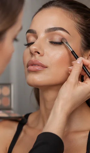 Applicazione make-up professionale